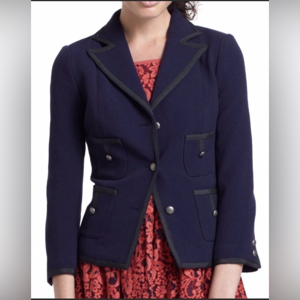 Anthro Navy Blue Women's Blazer